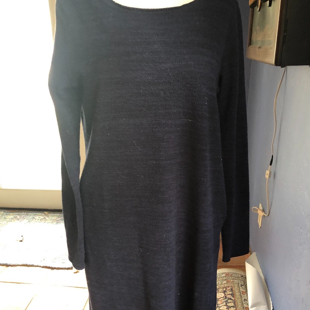 Anthropologie Moth Hi Lo Dress |Navy | Size M